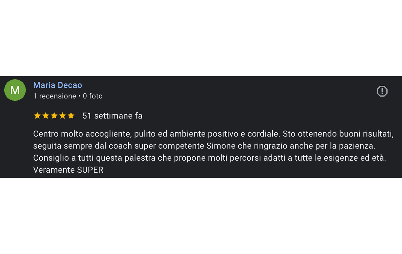 Recensione positiva per Fitness Revolution Mantova di Simone Lanzoni
