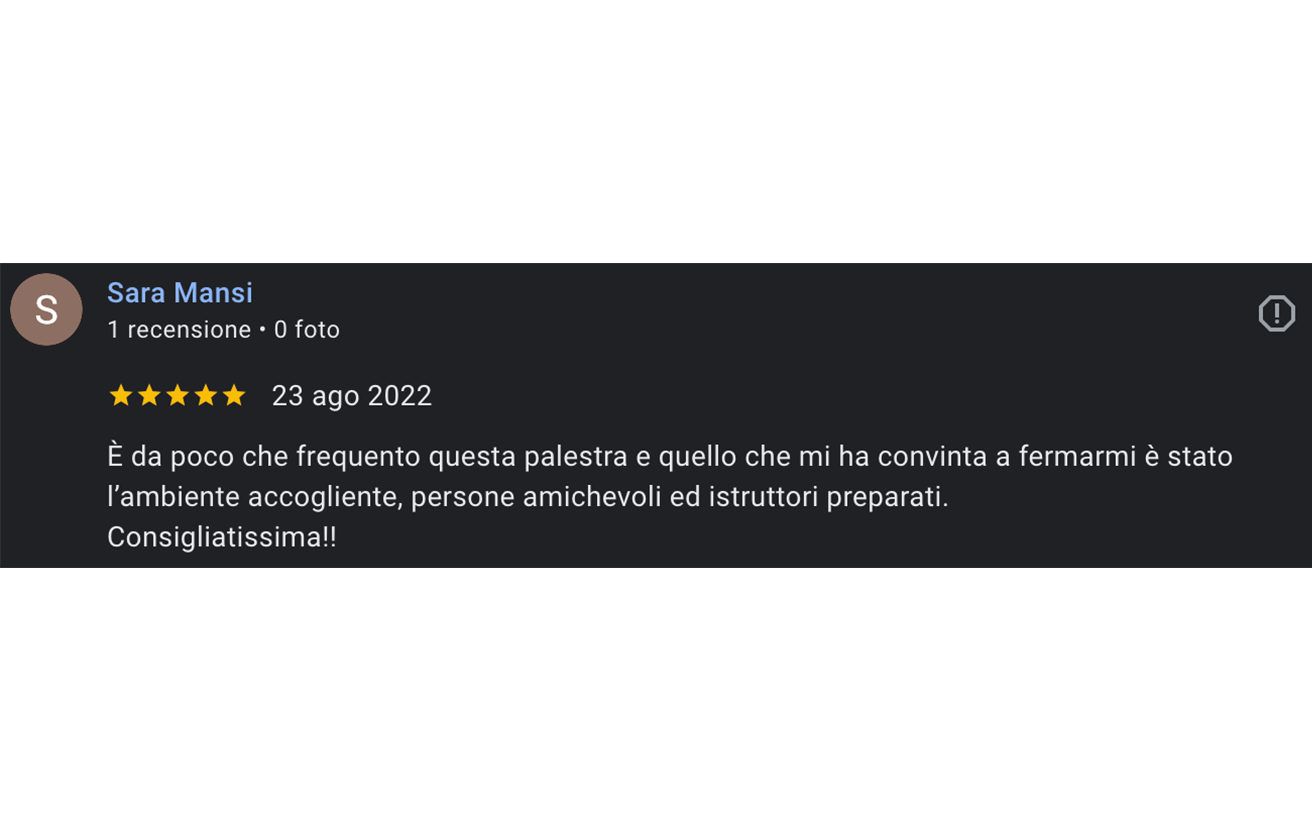 Recensione positiva per Fitness Revolution Mantova di Simone Lanzoni
